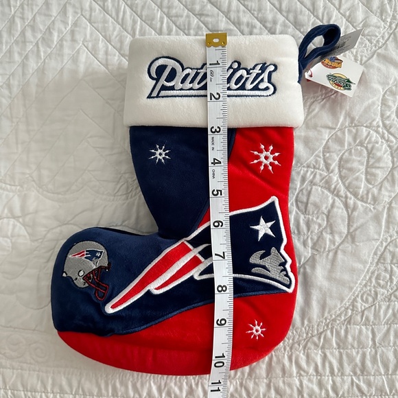 NWT New England Patriots NFL Team Beans Authentic Christmas Stocking - Picture 9 of 13